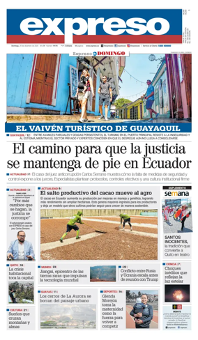 Cover of Diario Expreso
