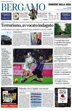 Cover of Corriere della Sera (Bergamo)