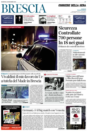 Cover of Corriere della Sera (Brescia)