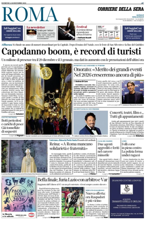Cover of Corriere della Sera (Roma)