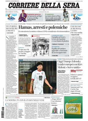 Cover of Corriere della Sera 