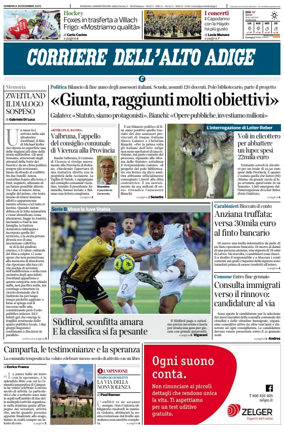 Cover of Corriere dell'Alto Adige