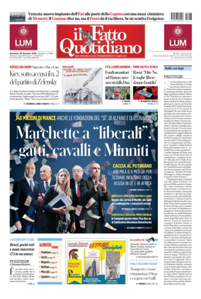 Cover of Il Fatto Quotidiano