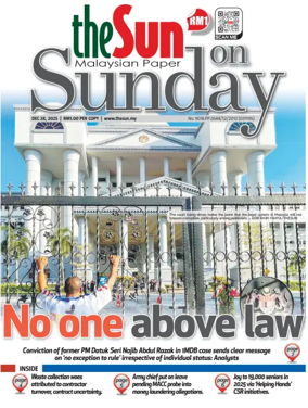 Cover of The Sun (Malaysia)