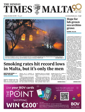 Cover of The Sunday Times of Malta