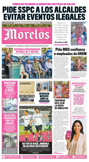 Cover of Diario de Morelos