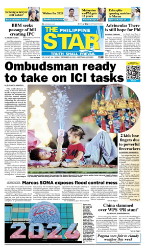 Cover of The Philippine Star