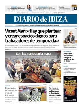 Cover of Diario de Ibiza