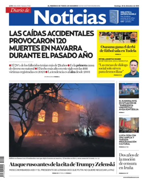 Cover of Diario de Noticias (Spain)