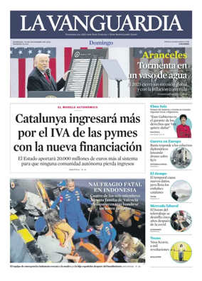 Cover of La Vanguardia