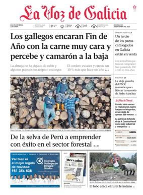 Cover of La Voz de Galicia (Ferrol)