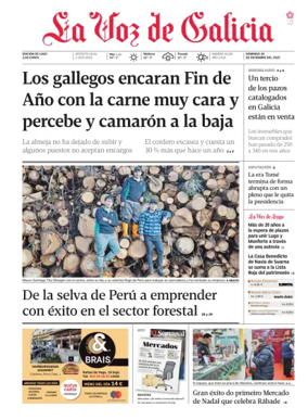 Cover of La Voz de Galicia (Lugo)