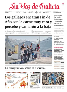 Cover of La Voz de Galicia (Ourense)
