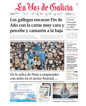 Cover of La Voz de Galicia (Pontevedra)