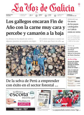 Cover of La Voz de Galicia (Vigo)