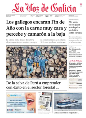 Cover of La Voz de Galicia (Viveiro)