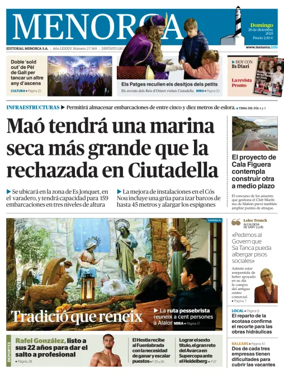 Cover of Menorca Diario Insular