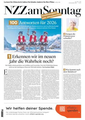 Cover of Neue Zurcher Zeitung Sunday