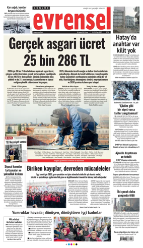 Cover of Evrensel Gazetesi