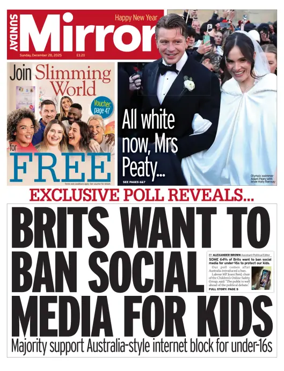 Cover of Sunday Mirror