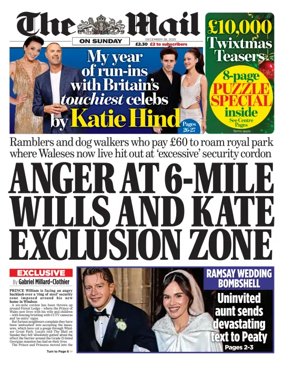 Cover of The Mail on Sunday