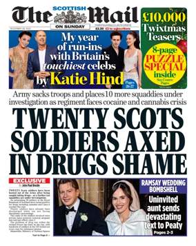 Cover of The Scottish Mail on Sunday