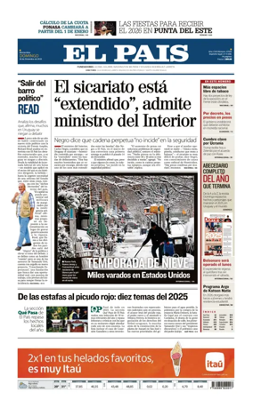 Cover of El Pais (Uruguay)