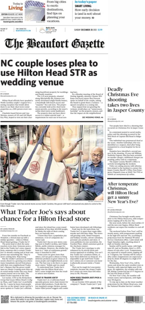 Cover of Beaufort Gazette (Sunday)