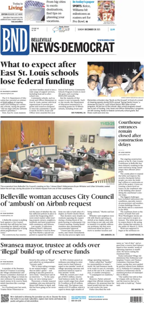 Cover of Belleville News-Democrat (Sunday)