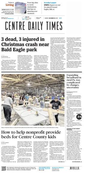 Cover of Centre Daily Times (Sunday)