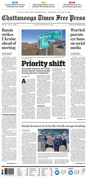 Cover of Chattanooga Times Free Press