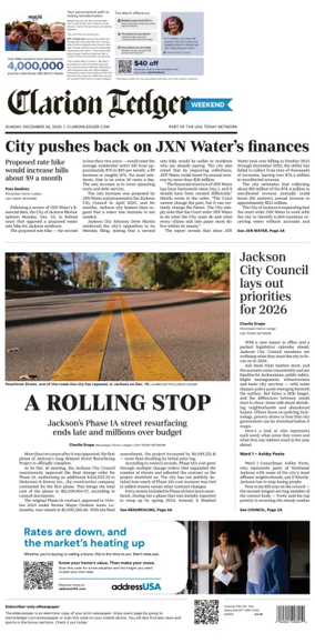 Cover of Clarion Ledger