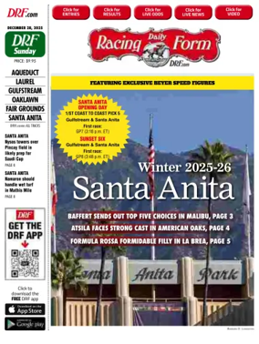 Cover of Daily Racing Form National Digital Edition