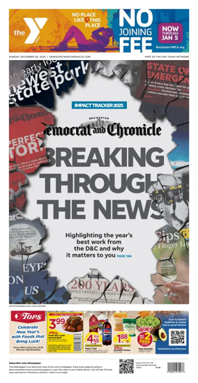 Cover of Democrat and Chronicle