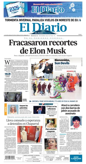 Cover of El Diario de El Paso