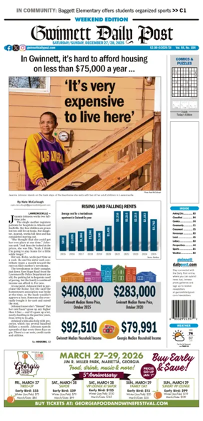 Cover of Gwinnett Daily Post