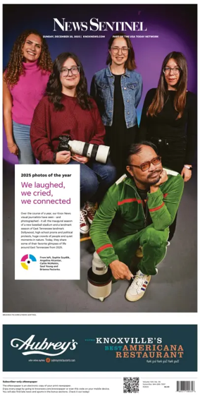 Cover of Knoxville News Sentinel