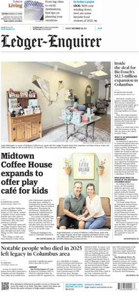 Cover of Ledger-Enquirer (Sunday)