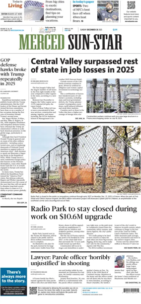 Cover of Merced Sun-Star (Saturday)