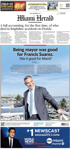 Cover of Miami Herald (Sunday)