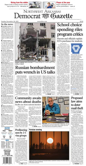 Cover of Northwest Arkansas Democrat-Gazette