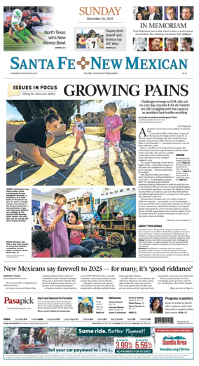 Cover of Santa Fe New Mexican