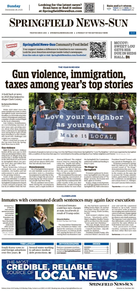 Cover of Springfield News-Sun