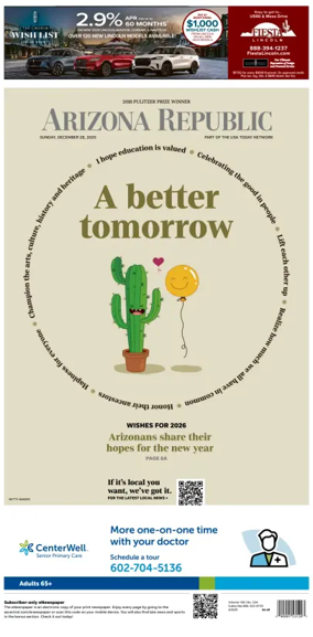 Cover of The Arizona Republic