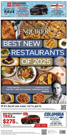 Cover of The Cincinnati Enquirer