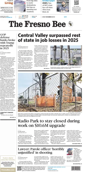 Cover of The Fresno Bee (Sunday)