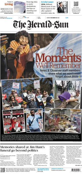 Cover of The Herald-Sun (Sunday)