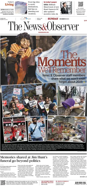 Cover of The News & Observer (Sunday)