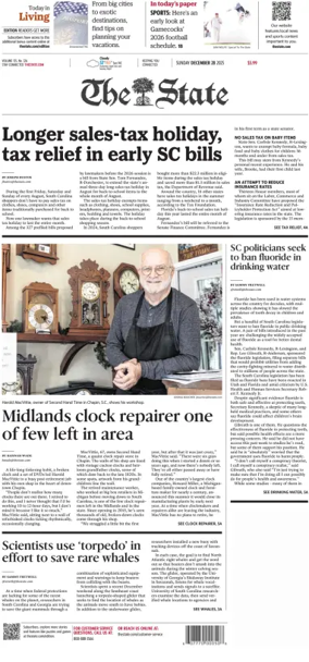 Cover of The State (Sunday)