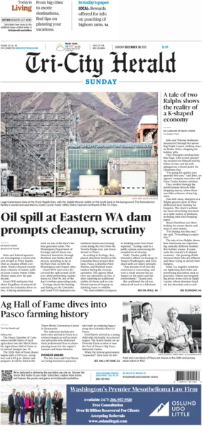 Cover of Tri-City Herald (Sunday)
